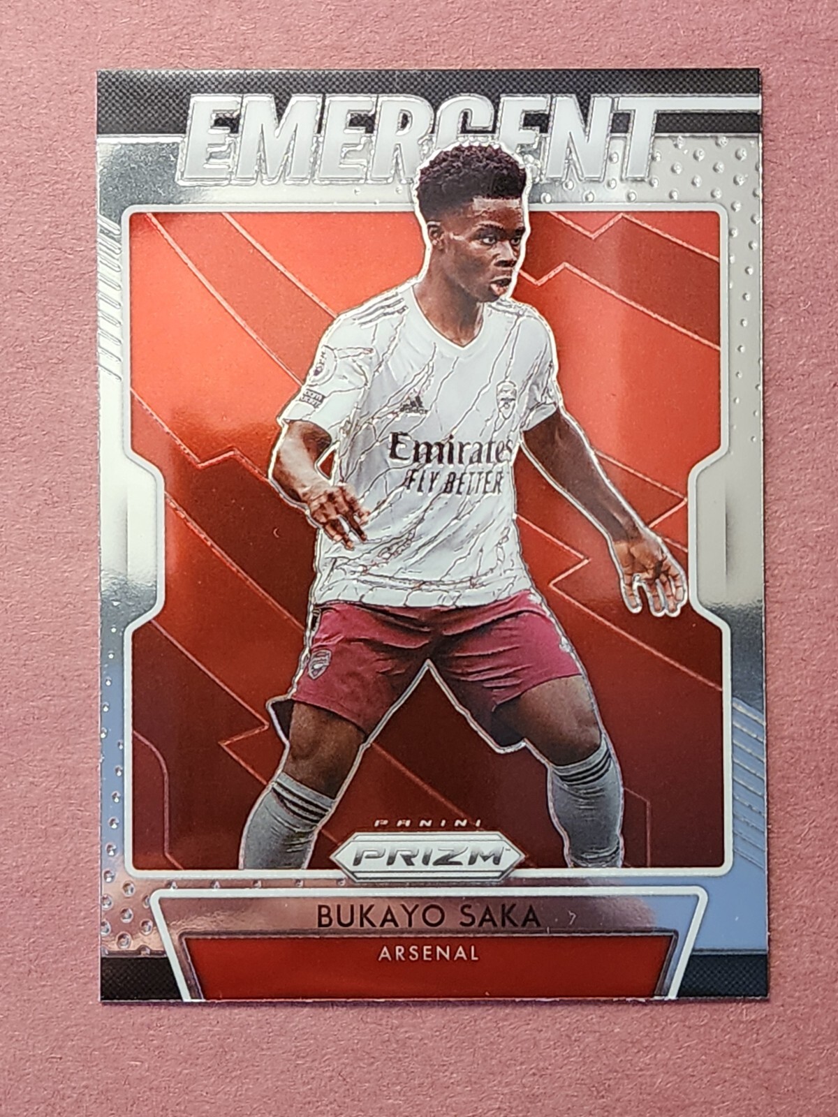 2020-21 Prizm Soccer EPL Premier League Emergent #3 Bukayo Saka