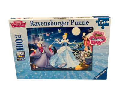 New Ravensburger Cinderella Glitter Puzzle 100 Pieces XXL Disney ...