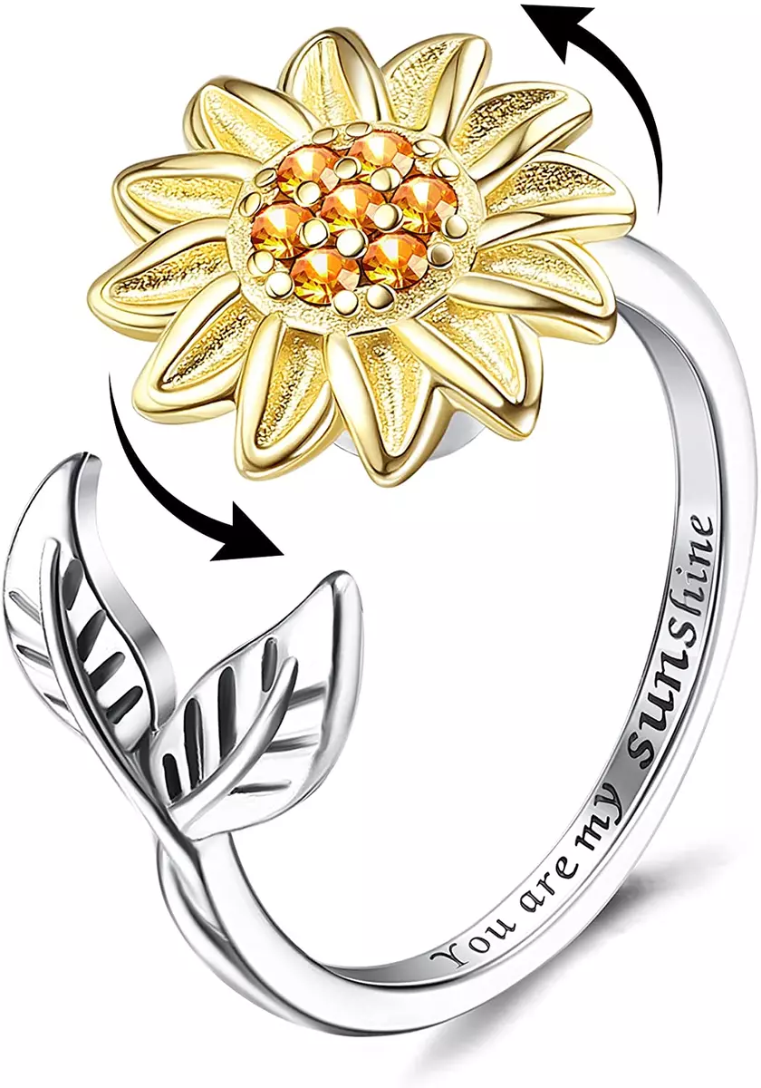 You are my sunshine sunflower ring deals