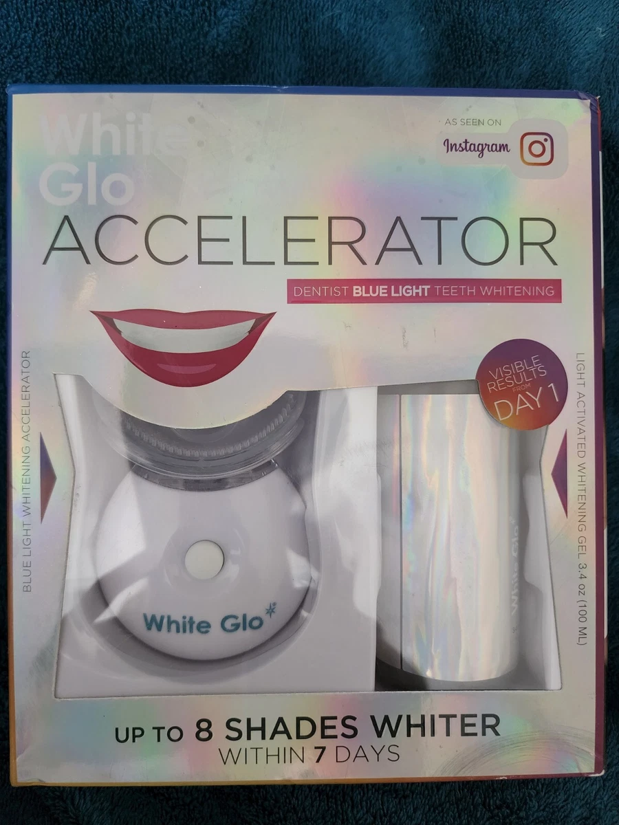 White Glo Accelerator Blue Light Teeth Whitening Kit Blue, 55 OFF