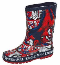 Jungen Spiderman Gummistiefel Kinder Marvel Gummi Gummistiefel Regenschuhe Wellys 
