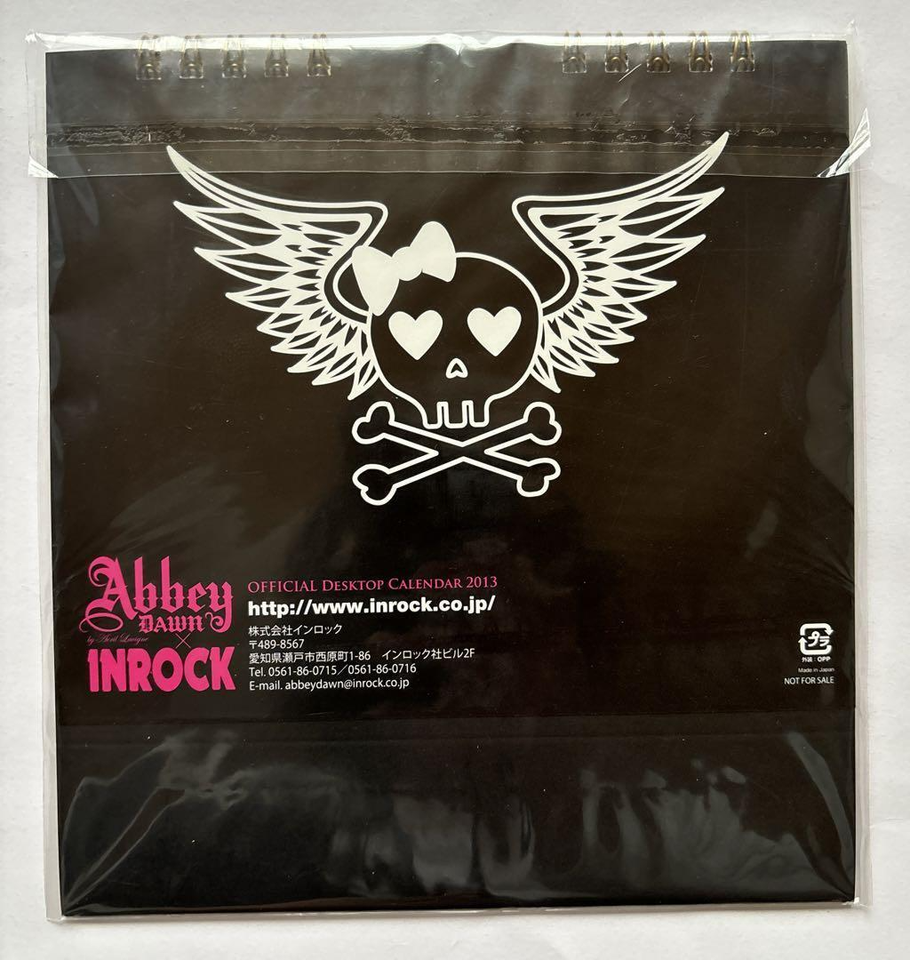 Not for sale Abbey Dawn x Inrock Desktop Calendar 2013 Very Rare eBay