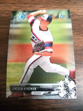 LINCOLN HENZMAN 2017 BOWMAN DRAFT BDC-11 CARD WHITE SOX (FIRST ROOKIE CHROME)