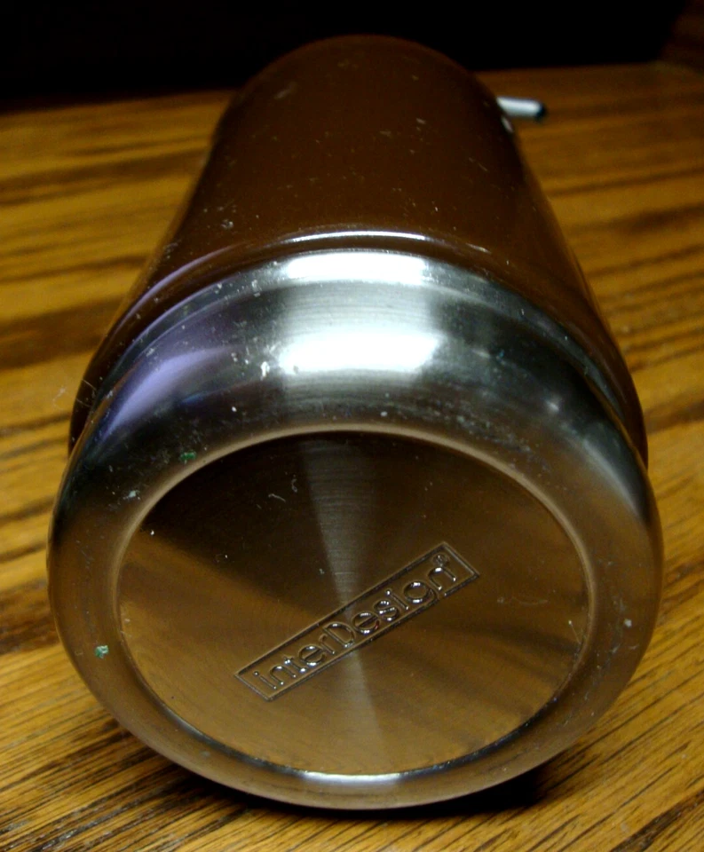 Dispensador de Jabón Interdesign Marrón Cerámica e Inoxidable 10oz Accesorio de Baño L22 Foto 4 de 4