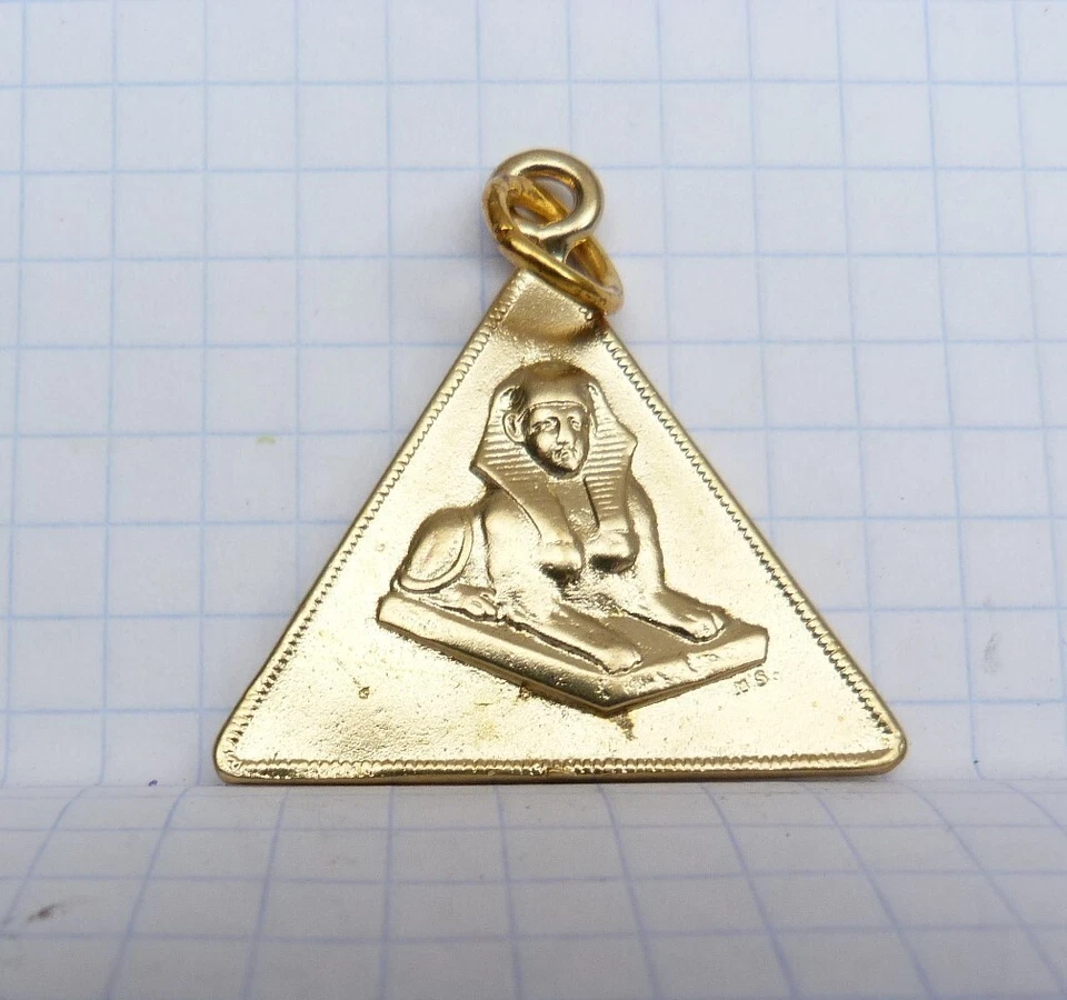 MEDAILLEN RELIGION UND SPIRITUALITÄT 4 Totenköpfe Ägyptische Sphinx. WER DER KÖN - Bild 2 von 4