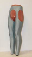 Men Leggings 506-56 Hole Thighs Hole Crotch Gray Spandex Size L