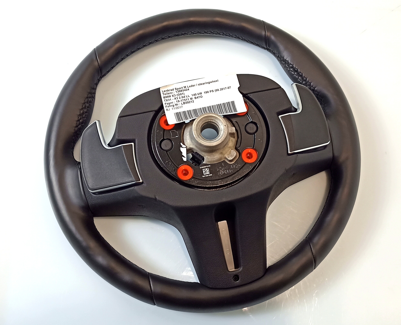 BMW OEM M sports steering wheel leather 8094546 vin:LB59212 G01  