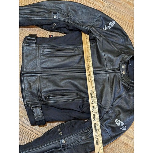 Joe Rocket Sonic Herren BLK Leder/Mesh Motorrad Reitjacke Größe XS - Bild 8 von 10