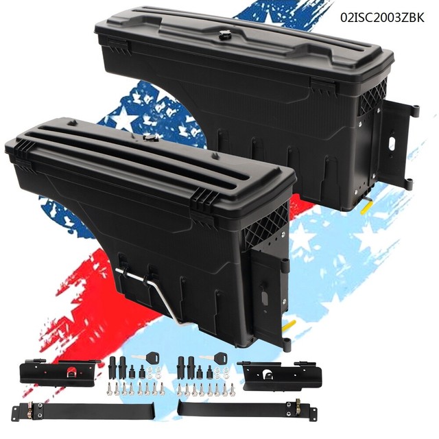 Driver Side ABS Rear Truck Bed Storage Box Toolbox For 2007-2020 Toyota