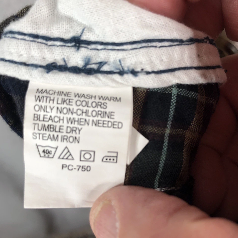 Pantalones Cortos Madras a Cuadros Patchwork Para Hombres 38 Azul Tostado Marrón Ivy League Preppy Foto 4 de 4