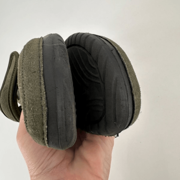 Woolrich Women’s Suede Leather Mary Janes SlipOn Flats Shoes Army