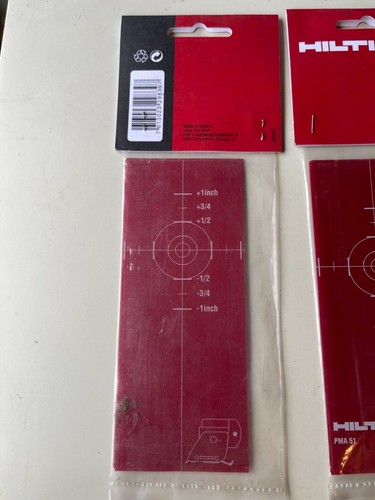 BRAND NEW HILTI PMA 51 Laser Target Plate Kit 3 pack inch measure level - Picture 4 of 4