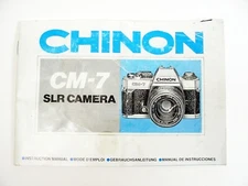 Chinon CM-7 Instruction Pamphlet | 51 pg | 1988 | $8.75 |