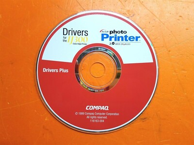 ⭐️⭐️⭐️⭐️⭐️ Driver Disc Software CD for IJ300 Color Injet Printer Compaq ...