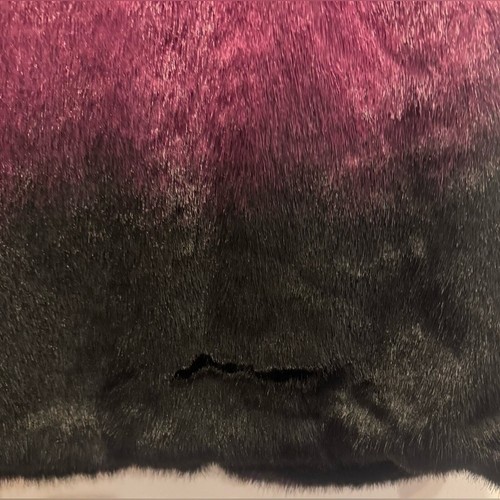 CEJON Vegan Faux Fur Ombre Vest Dark Pink Black M - Picture 3 of 6