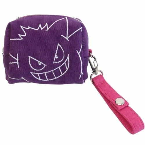 Pokemon mini pouch with hand strap Gengar cute accessory case Made in Japan