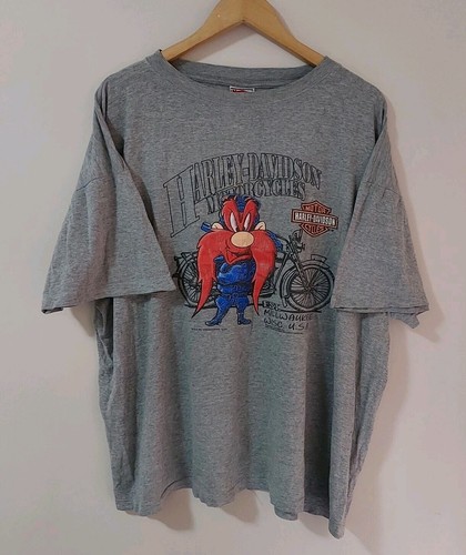Vintage Harley Davidson Motorcycles x Looney Tunes 1997 T Shirt 1990s