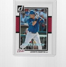2014 DONRUSS BASEBALL LEONYS MARTIN PRESS PROOF #349 (173/199)