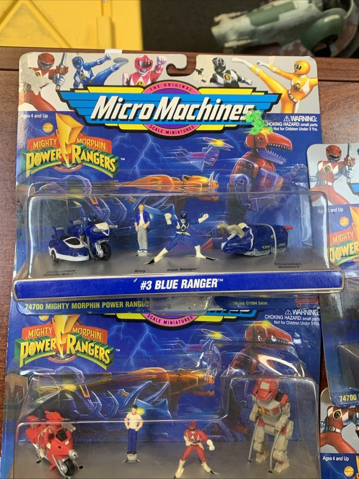 Vintage Micro Machines Power Rangers Lot(Galoob, MMPR, Red Ranger ...