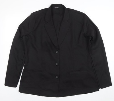 Schwarzer Blazer Damen UK Größe 3XL Plus Line Plus