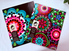 2 x Carolina Pad Studio C Tri-Fold Folder Organizers Kaleidoscope Collection