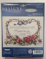 NEW Janlynn MARRIED THIS DAY Counted Cross Stitch Kit Designs For The Needle