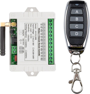 DC 12V 24V 36V 4CH Remote Control Switch 433Mhz 10A Wireless Remote Control