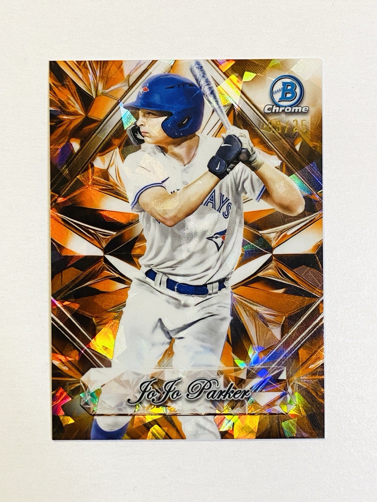 2025 BOWMAN DRAFT SAPPHIRE JOJO PARKER SAPPHIRE SELECTIONS ORANGE 9/25 BLUE JAYS