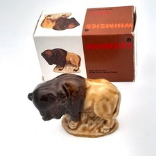 Vintage Wade Whimsies Figurine Bison Boxed