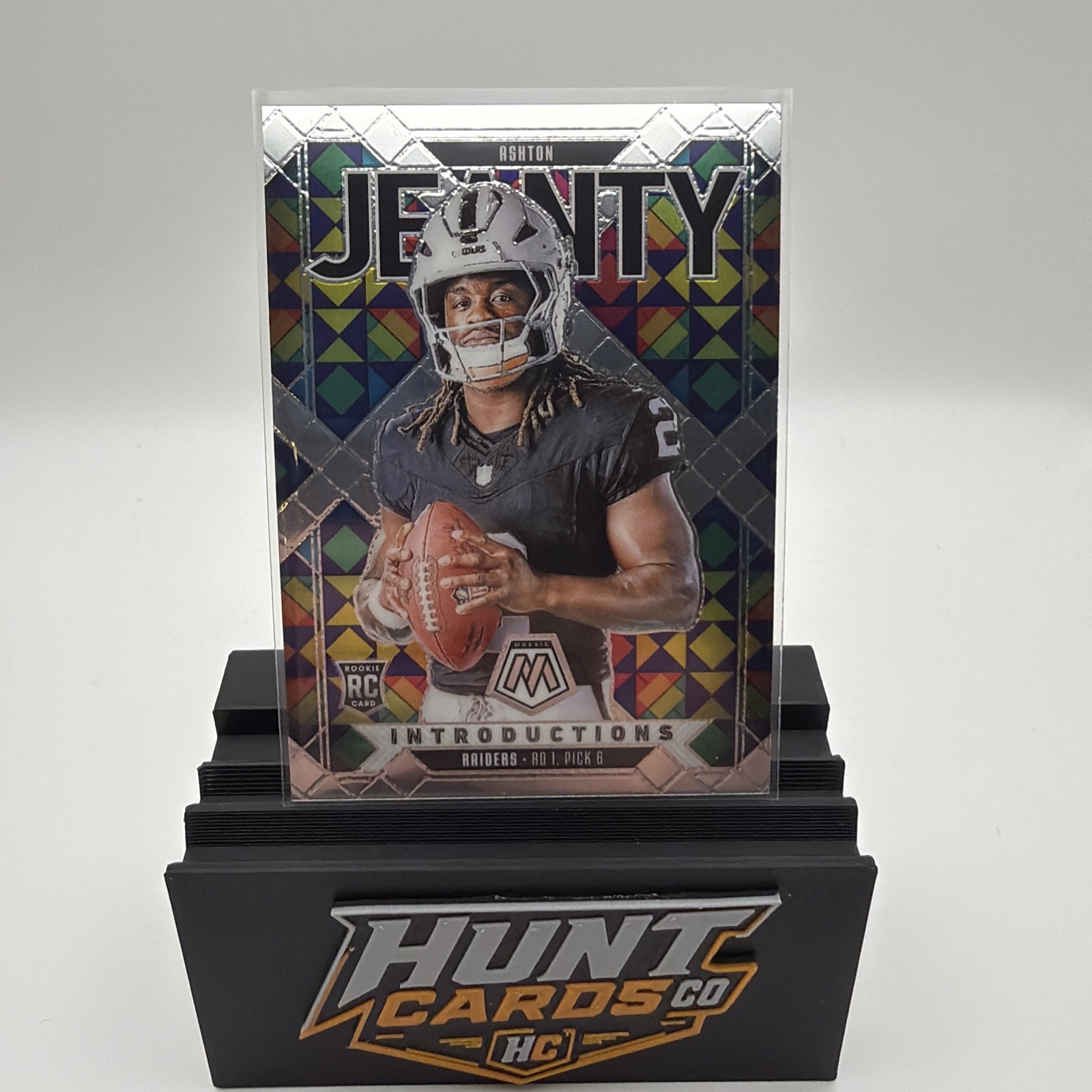 2025 Panini Mosaic - Introductions Ashton Jeanty #3 No Huddle Silver Prizm (RC)