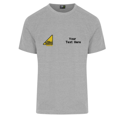 Gas Safe T-Shirt Embroidered Your Company Name work wear clothing