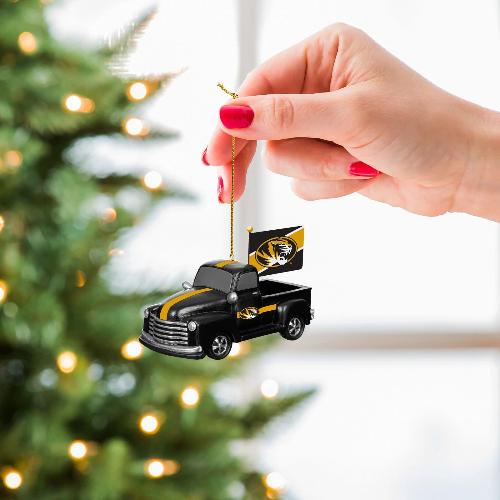 Team Sports America Missouri Mizzou Tigers Rally Truck Ornament