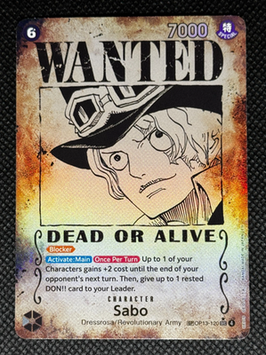 2025 ONE PIECE OP13-CARRYING ON HIS WILL WANTED ALTERNATE ART #120 