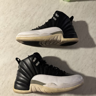 #ad #ad Jordan Air Jordan 12 Retro Playoff 2012 Black White Red High Top 130690 001 $70.00