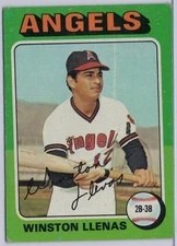 1975 Topps #597 Winston Llenas in EX Condition Angels