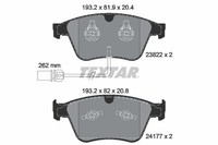 Bremsbelagsatz FÜR Bentley Continental Coupe (3W , 393) - Textar 2382201