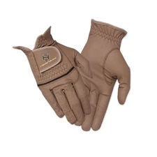 Heritage Premier Show Gloves Size 6 Brown Equestrian Riding Horse Show