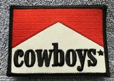 COWBOYS 2x3 Embroidered Morale Patch Hook Backing Brand New