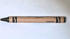 Crayola Crayon - Sepia - Binney  Smith RARE Retired Color Vintage 90's USA Made