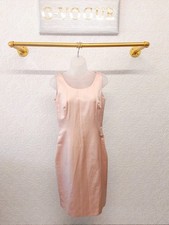 Paule Vasseur Diane Dress 12 UK Pink Sleeveless Midi Women’s Evening Party