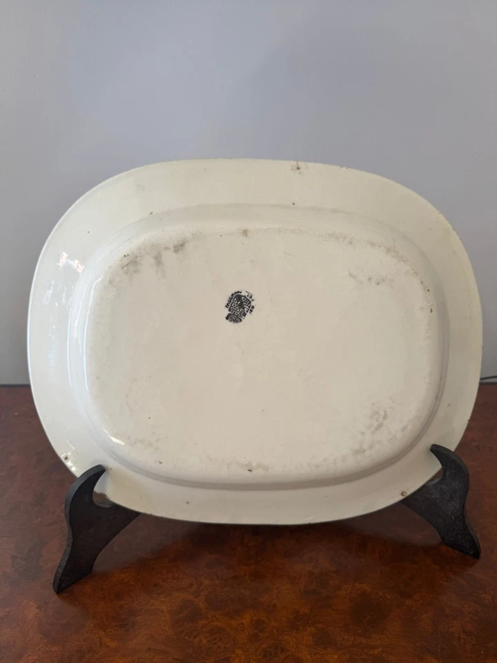 Piatto antico MUSSO MONDOVI' in ceramica. - Immagine 3 di 3