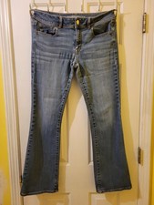 American Eagle Kick Boot Jeans Women's Medium Wash Bootcut Stretch Denim