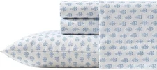 Laura Ashley Francesca Blue Bed Linen King Elegant Percale Bedding Collection