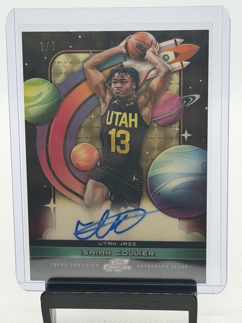 Isaiah Collier 2025-26 Topps Cosmic Chrome First Flight Superfractor Auto 1/1