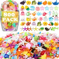 Barydat 800 Pcs Mini Resin Animals Figures Bulk Miniature Toys Garden Accesso...