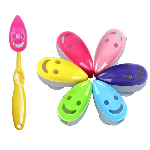Toothbrush Holder Cover, 6pcs Toothbrush Head Cover Case Cap Suction Cup Port...