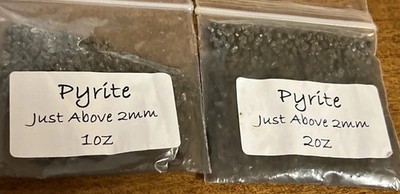 Pyrite - Just Above 2mm 3oz Lot 100% Crystal - Third Eye Solar Stone of Luck