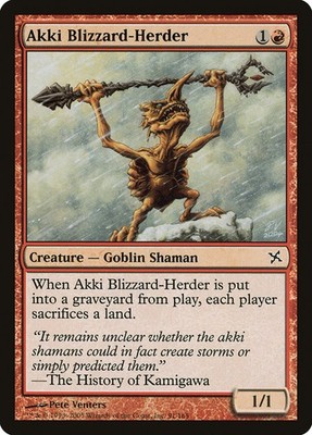 Akki Blizzard-Herder (091) Betrayers of Kamigawa BOK MTG Magic