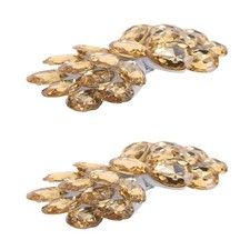 2 PCS Rhinestone Bow Shoe Charm Decorative Accessories for Shoes