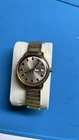 Timex Automatic Day Date Gold Tone Watch Stretch Band 26850-2773